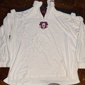 Spyder White and Black Quarter Zip Pullover
